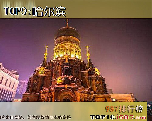 中国最美夜景十大城市之哈尔滨