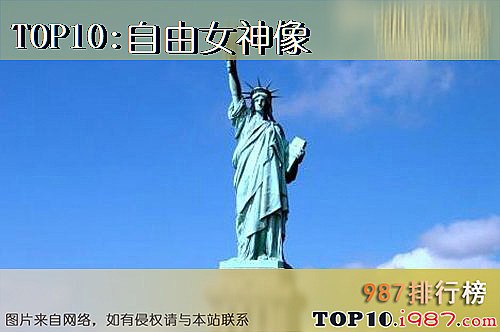 十大全世界最著名的纪念塔之自由女神像
