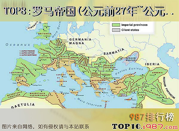 十大古代世界帝国之罗马帝国(公元前27年~公元1453年)