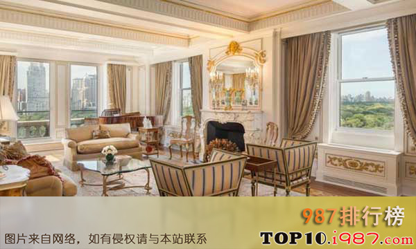 十大美国最豪华的豪宅之雪莉荷兰酒店公寓 9500万美元