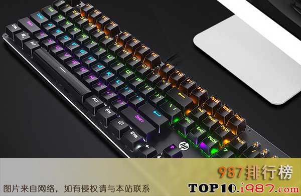 十大世界机械键盘之惠普gk100插拔轴机械键盘