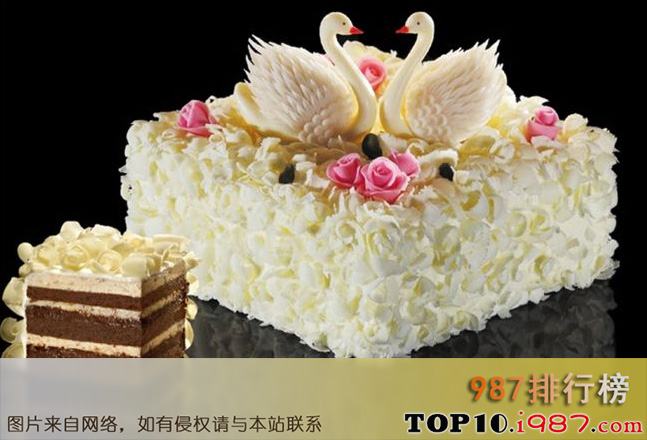 十大全国蛋糕品牌之黑天鹅蛋糕 