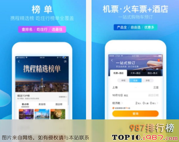 十大实用app之携程旅行