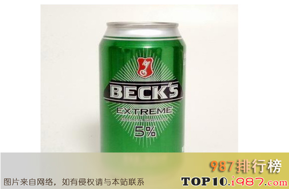 十大世界啤酒品牌之beck's贝克 