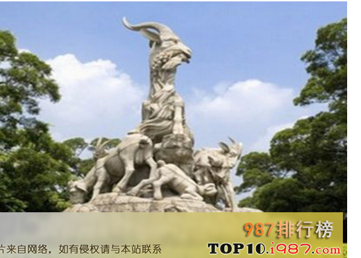 十大广州地标建筑之五羊石像