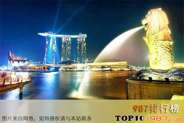 亚洲十大富国家排名之新加坡