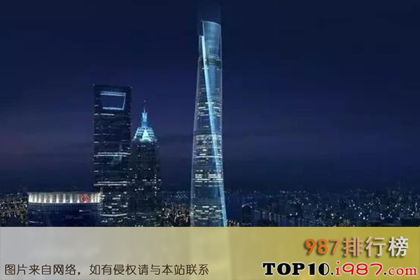 全球十大单体建筑排名之上海中心大厦