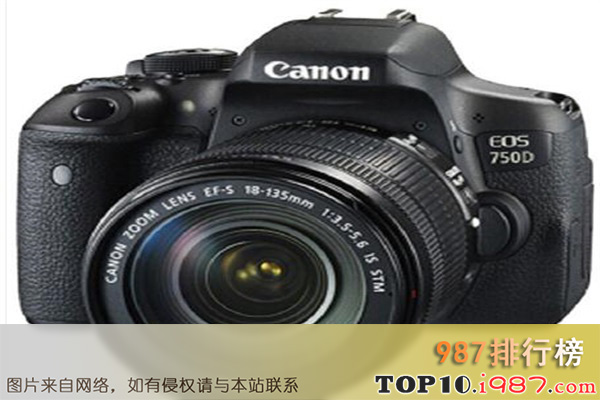 十大性价比最高的单反相机推荐之佳能 eos 750d