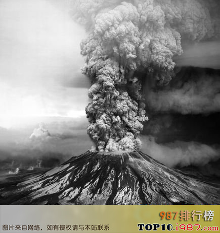 十大美国最危险的火山之华盛顿州圣海伦斯火山