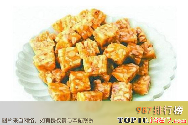十大漳州名小吃之杜浔酥糖