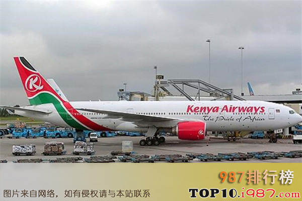 十大最不安全航空公司之肯尼亚航空公司
