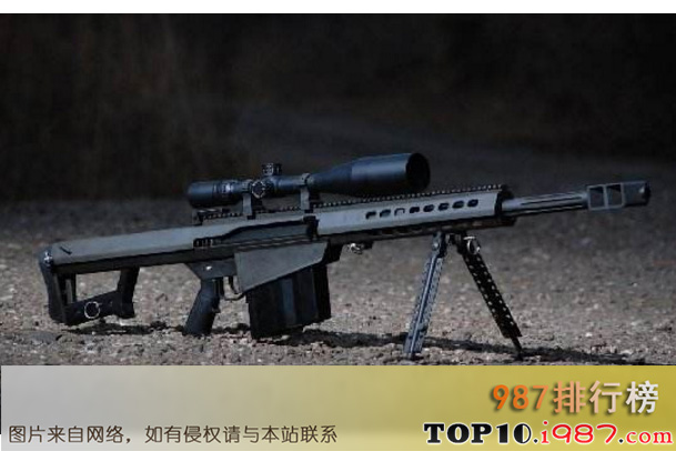 十大世界杀伤力最强狙击枪之巴雷特m82a1狙击步枪