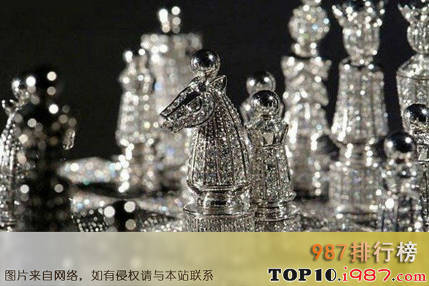 十大世界最贵的奢侈品之皇家钻石象棋