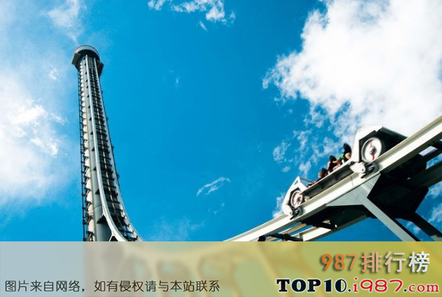 十大世界最高的过山车之恐怖之塔