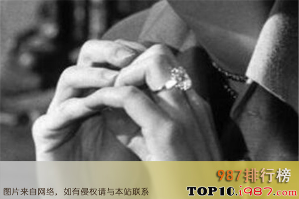十大世界最昂贵的订婚戒指之格蕾丝·凯利的订婚戒指