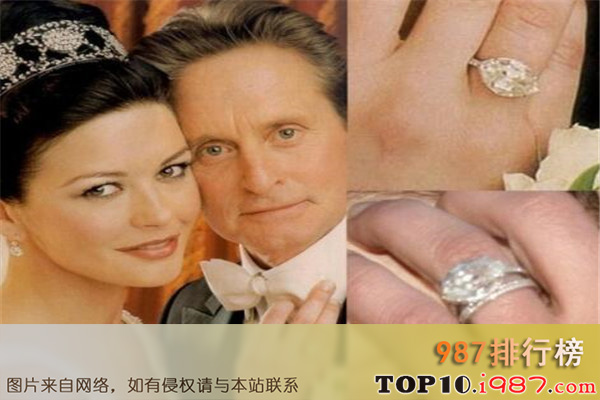 十大世界最昂贵的订婚戒指之凯瑟琳·泽塔·琼斯订婚戒指