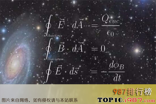 十大世界最美的数学公式之麦克斯韦方程组