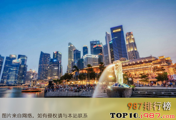 世界十大知名城市之新加坡