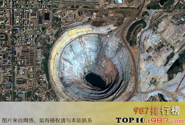 十大世界坑洞之米尔钻石矿坑