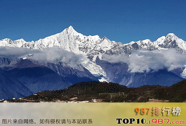 十大世界最著名的夺命雪山之卡瓦格博峰