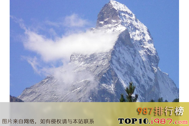 十大世界最著名的夺命雪山之马特峰