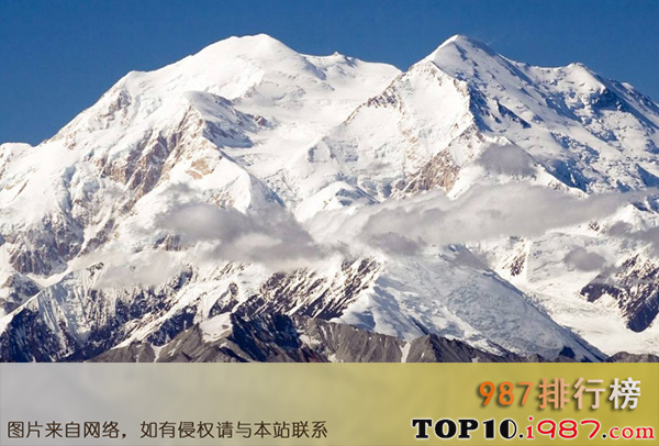 十大世界最著名的夺命雪山之麦金利峰