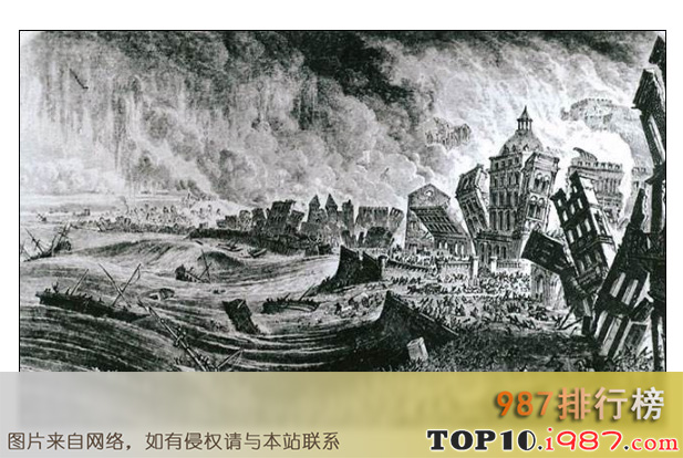 十大世界海啸之1755年里斯本海啸