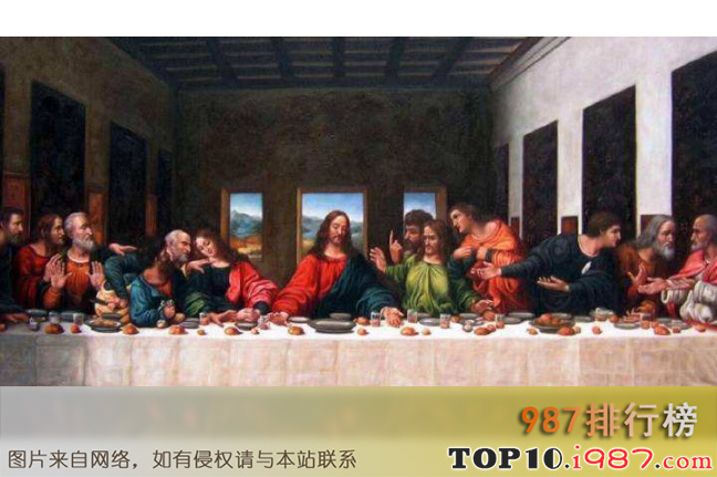 十大世界最有影响力的画之最后的晚餐