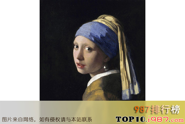 十大世界最有影响力的画之戴珍珠耳环的少女