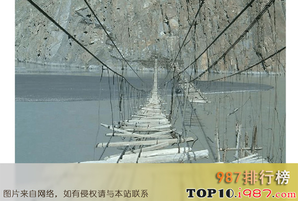 十大世界最恐怖的桥之胡塞尼吊桥