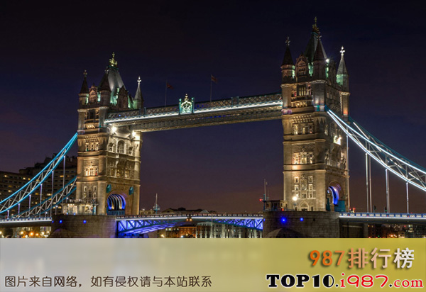 十大世界最美桥梁之伦敦塔桥