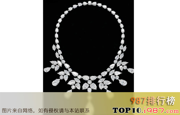 十大世界上最昂贵的项链之christie`s diamond necklace