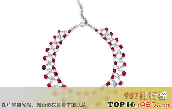 十大世界上最昂贵的项链之etcetera`s burmese ruby necklace