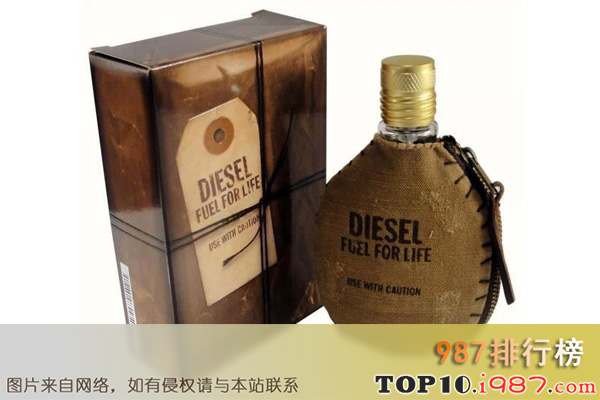 十大烟草味的男士香水推荐之迪赛 燃烧生命无限版diesel fuel for life