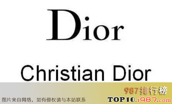 十大法国奢侈品牌之dior(迪奥)