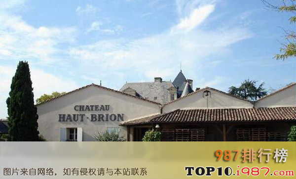 十大法国葡萄酒名牌之cheteau haut brion(奥比昂酒庄)