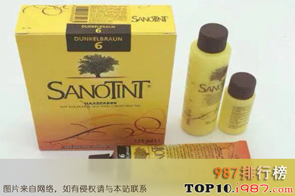十大知名品牌草本染发剂推荐之sanotint圣丝婷纯植物染发剂