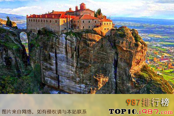 十大世界最险建筑之米特奥拉修道院