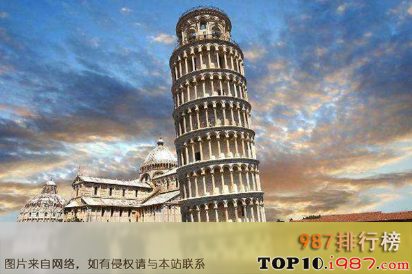 世界十大最险建筑之比萨斜塔
