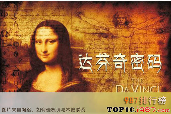 十大最畅销的书之《达·芬奇密码》 作者： 丹·布朗
