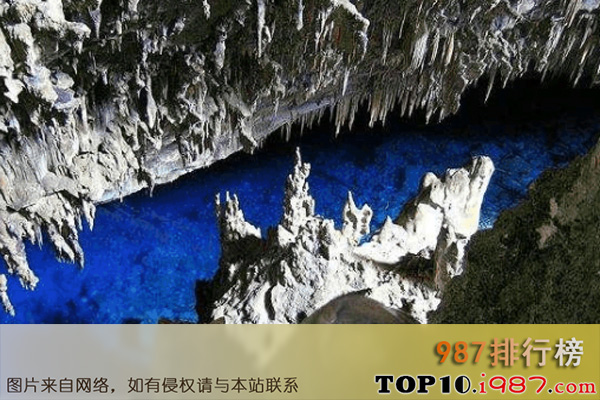 十大世界地貌奇观之蓝湖洞(巴西)