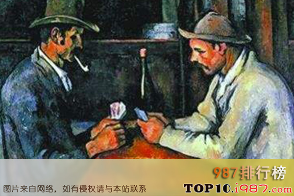 十大世界最贵拍卖“第6号之《玩纸牌者》保罗·塞尚