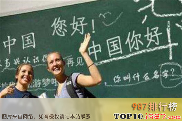 十大世界最难学的语言之汉语
