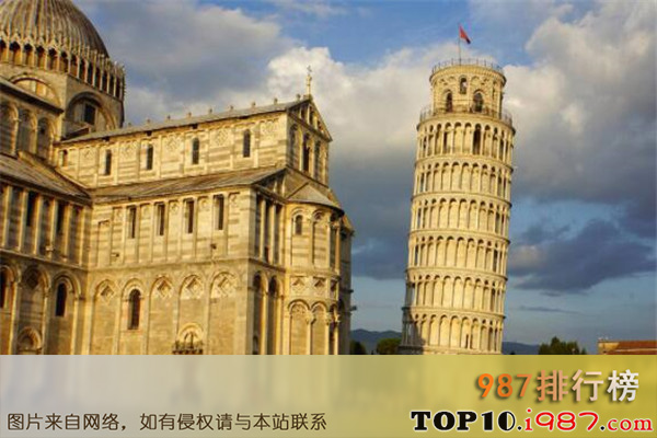 世界十大标志性建筑之比萨斜塔