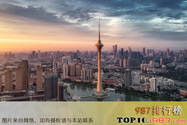 十大世界最大的铁塔之天津广播电视塔