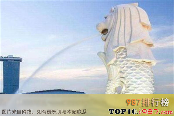 十大世界最著名的雕像之鱼尾狮