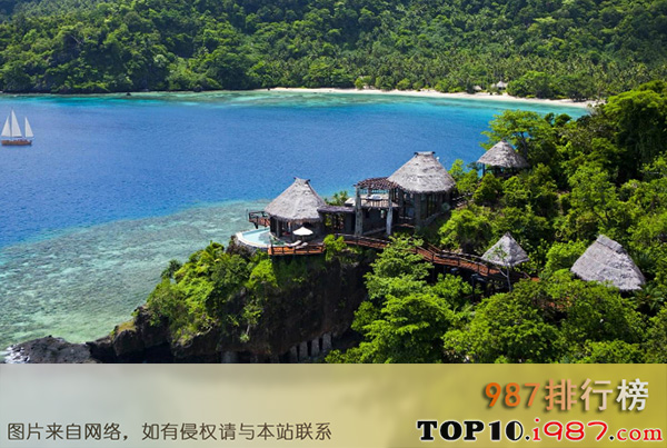 十大世界昂贵的酒店之斐济laucala island山顶别墅