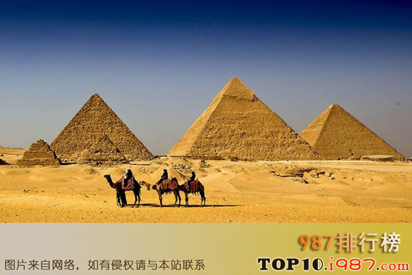 十大世界人工奇迹之埃及金字塔