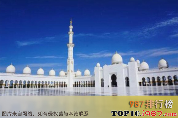 十大世界最美的建筑之扎耶德清真寺