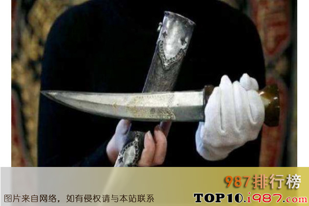 十大世界最贵的刀之沙贾汗的个人匕首